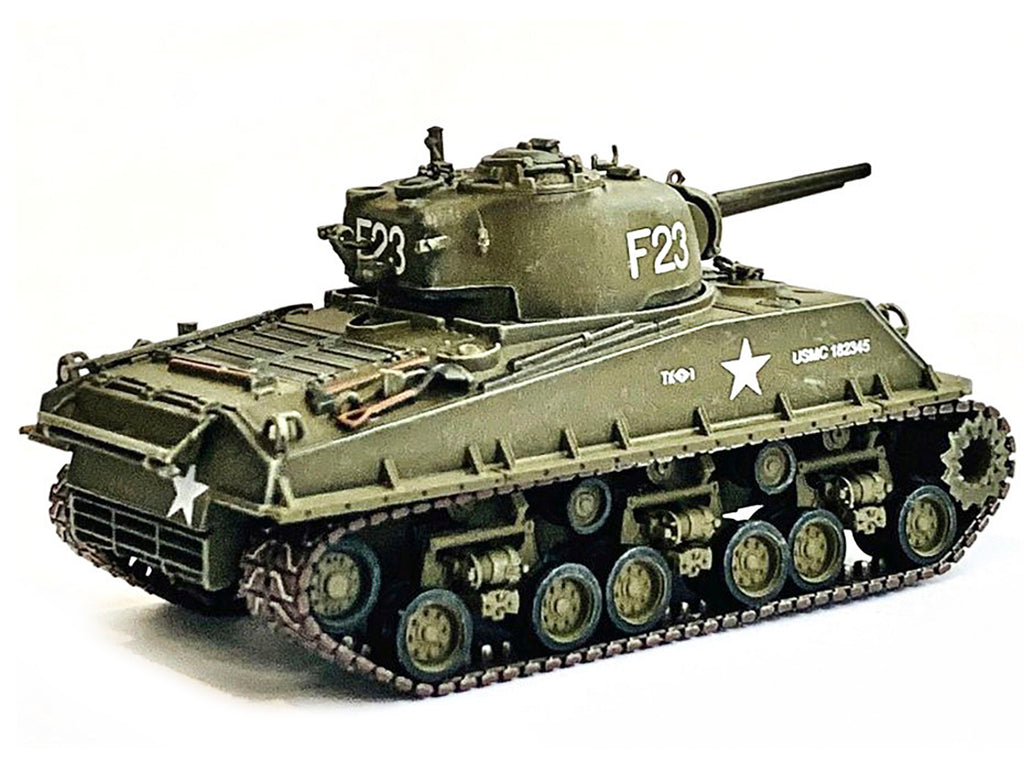 United States M4A3 HVSS POA-CWS-H5 Flamethrower Tank Olive Drab F-23 'US Marine Corps Korea' (1951) 'NEO Dragon Armor' Series 1/72 Plastic Model by Dragon Models