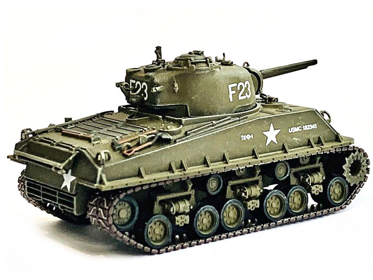 United States M4A3 HVSS POA-CWS-H5 Flamethrower Tank Olive Drab F-23 'US Marine Corps Korea' (1951) 'NEO Dragon Armor' Series 1/72 Plastic Model by Dragon Models