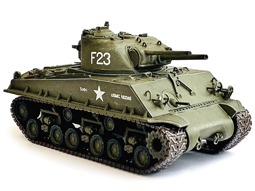 United States M4A3 HVSS POA-CWS-H5 Flamethrower Tank Olive Drab F-23 'US Marine Corps Korea' (1951) 'NEO Dragon Armor' Series 1/72 Plastic Model by Dragon Models