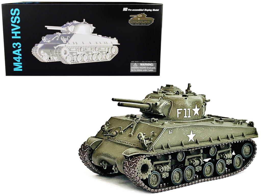 United States M4A3 HVSS POA-CWS-H5 Flamethrower Tank Olive Drab F11 'Korea' (1951) 'NEO Dragon Armor' Series 1/72 Plastic Model by Dragon Models