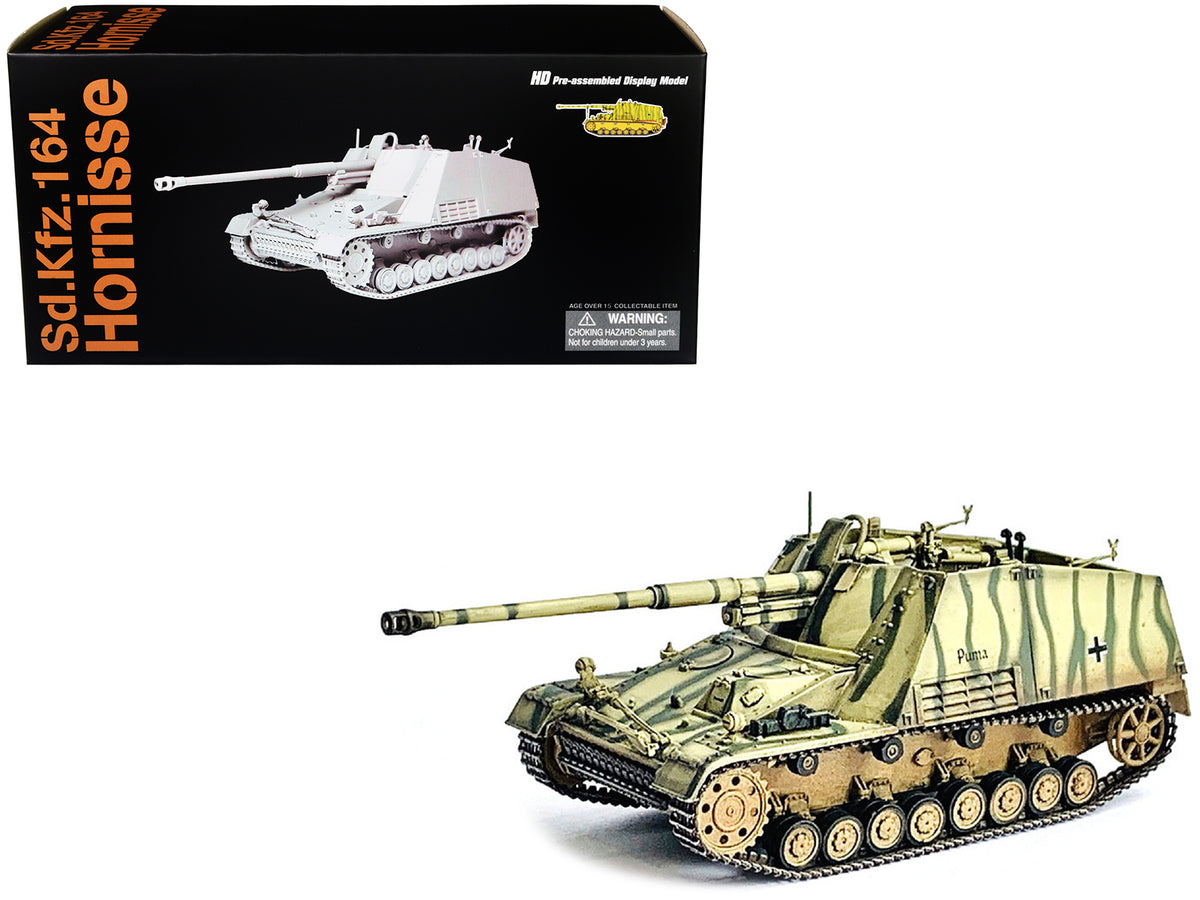 German Sd.Kfz.164 Hornisse 'Nashorn' Armored Vehicle 'Puma German Army' 'NEO Dragon Armor' Series 1/72 Plastic Model by Dragon Models