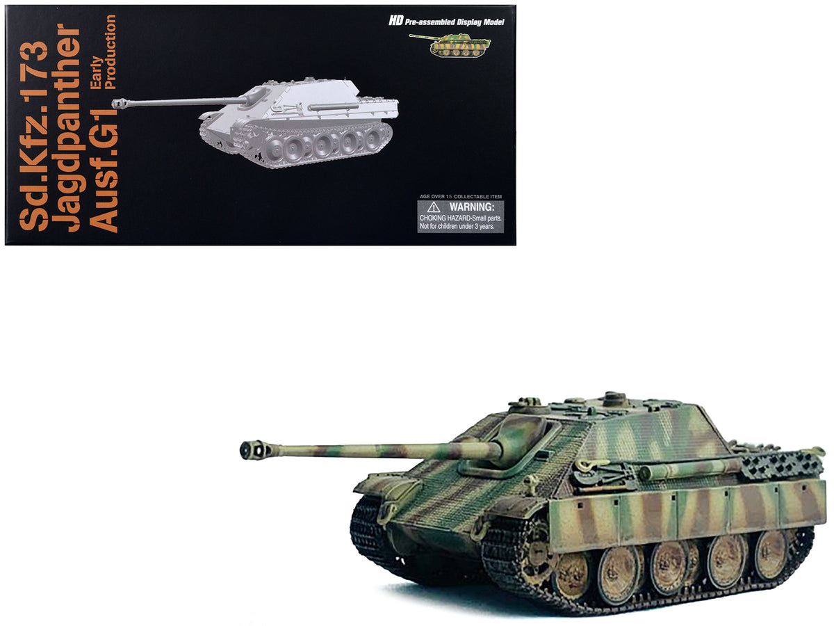 Germany Sd.Kfz.173 Jagdpanther Ausf.G1 Early Production Tank 's.Pz.Abt.654 Ruhr Pocket' (1945) 'NEO Dragon Armor' Series 1/72 Plastic Model by Dragon Models