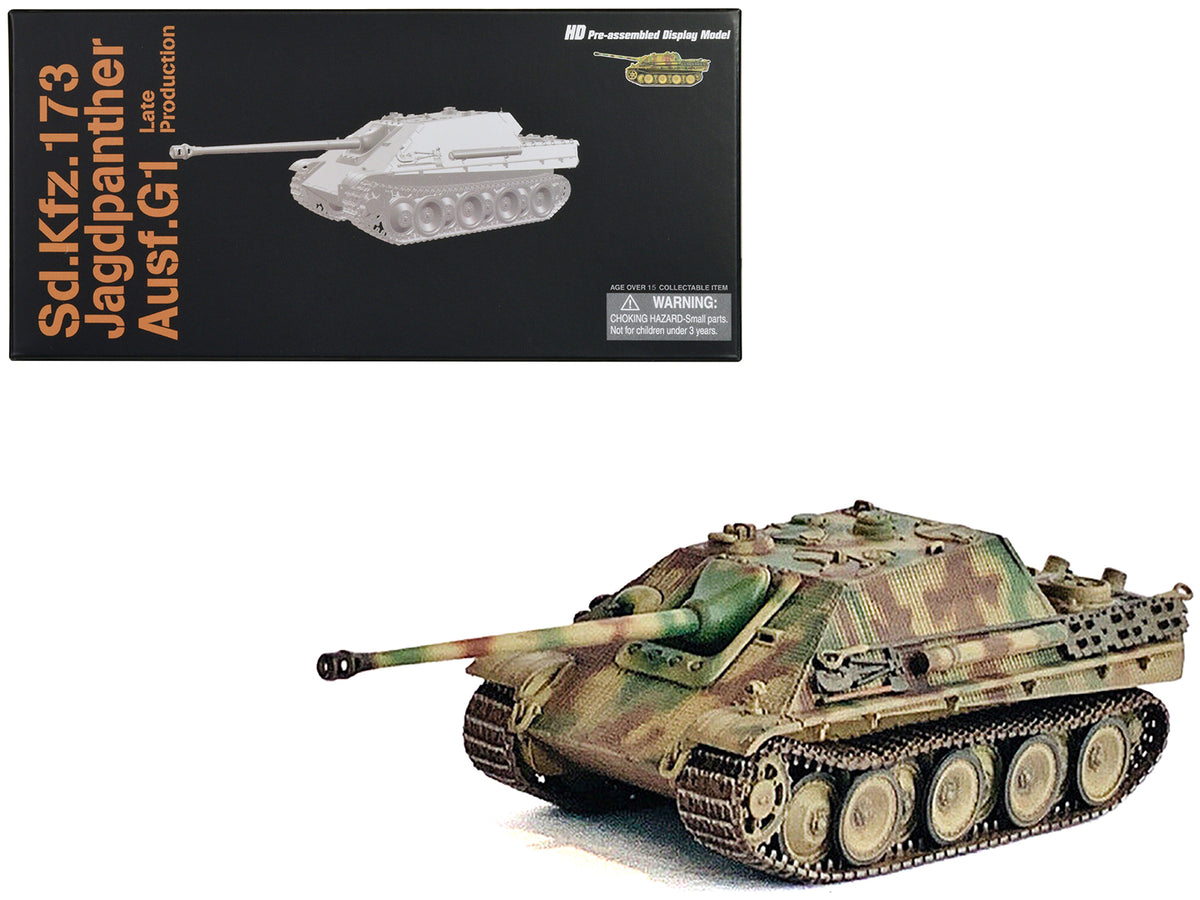 Germany Sd.Kfz.173 Jagdpanther Ausf.G1 Late Production Tank 'sPz.Jg.Abt.654 France' (1944) 'NEO Dragon Armor' Series 1/72 Plastic Model by Dragon Models