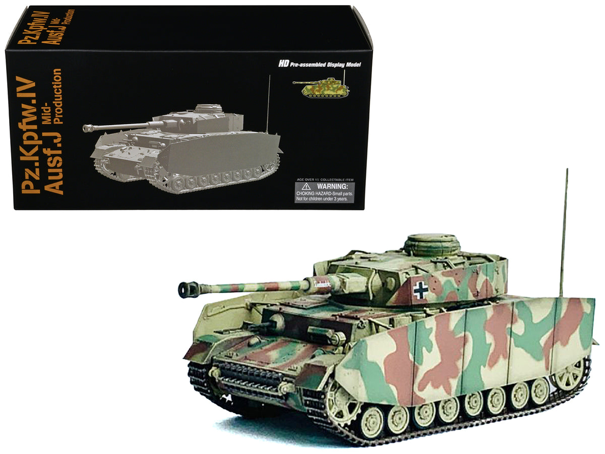 Germany Pz.Kpfw.IV Ausf.J Mid Production Tank 'Pz.Abt.115 15.Pz.Gren.Div. Champs Belgium' (1944) 'NEO Dragon Armor' Series 1/72 Plastic Model by Dragon Models