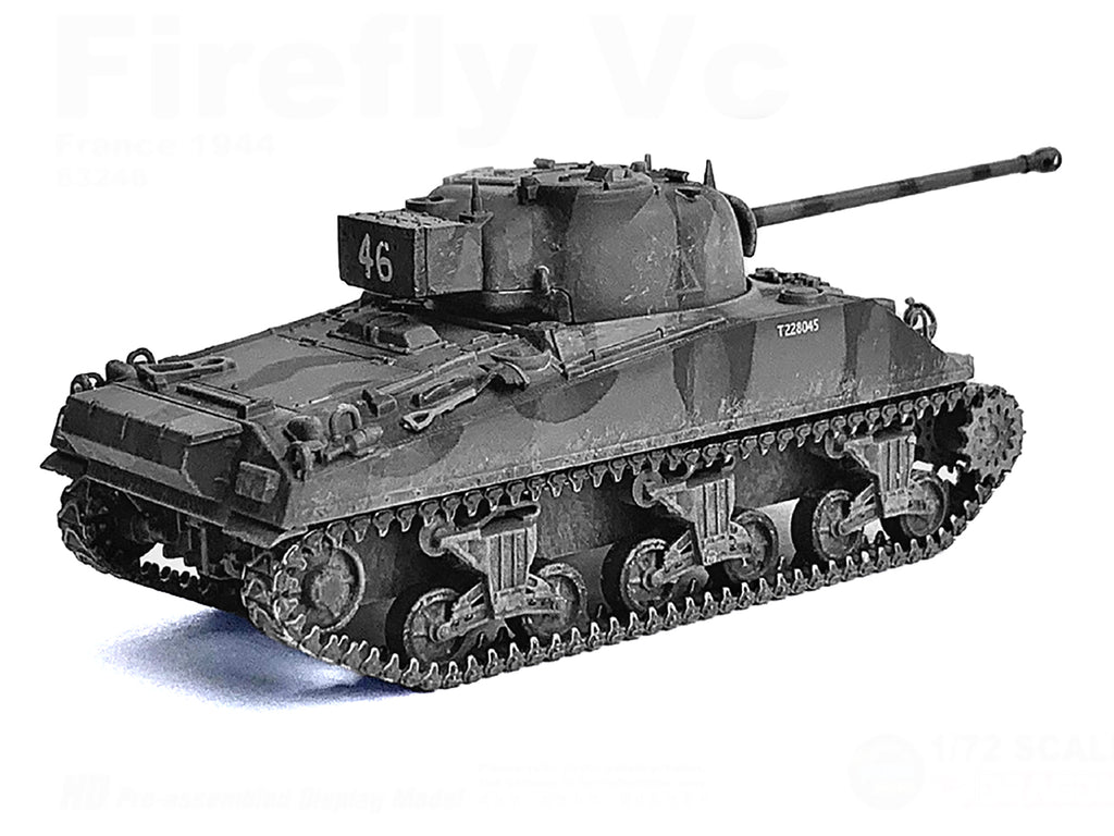 British Sherman Firefly VC Tank '4th/7th Royal Dragoon Guard 8th Armoured Brigade France' (1944) 'NEO Dragon Armor' Series 1/72 Plastic Model by Dragon Models