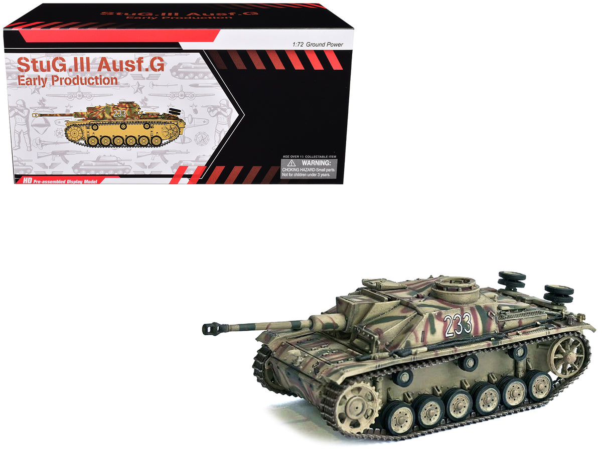 Germany StuG III Ausf. G 'Early Production' Tank '#233 Pz.Abt. 103 3.Pz.Gren. Div. Rome' (1943) 'NEO Dragon Armor' Series 1/72 Plastic Model by Dragon Models