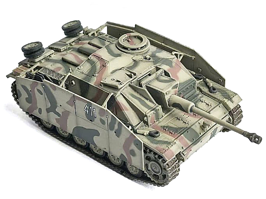 Germany StuG.III Ausf.G Early Production Tank with Schurzen #411 'Panzer Abteilung 115 Italy' (1943) 'NEO Dragon Armor' Series 1/72 Plastic Model by Dragon Models
