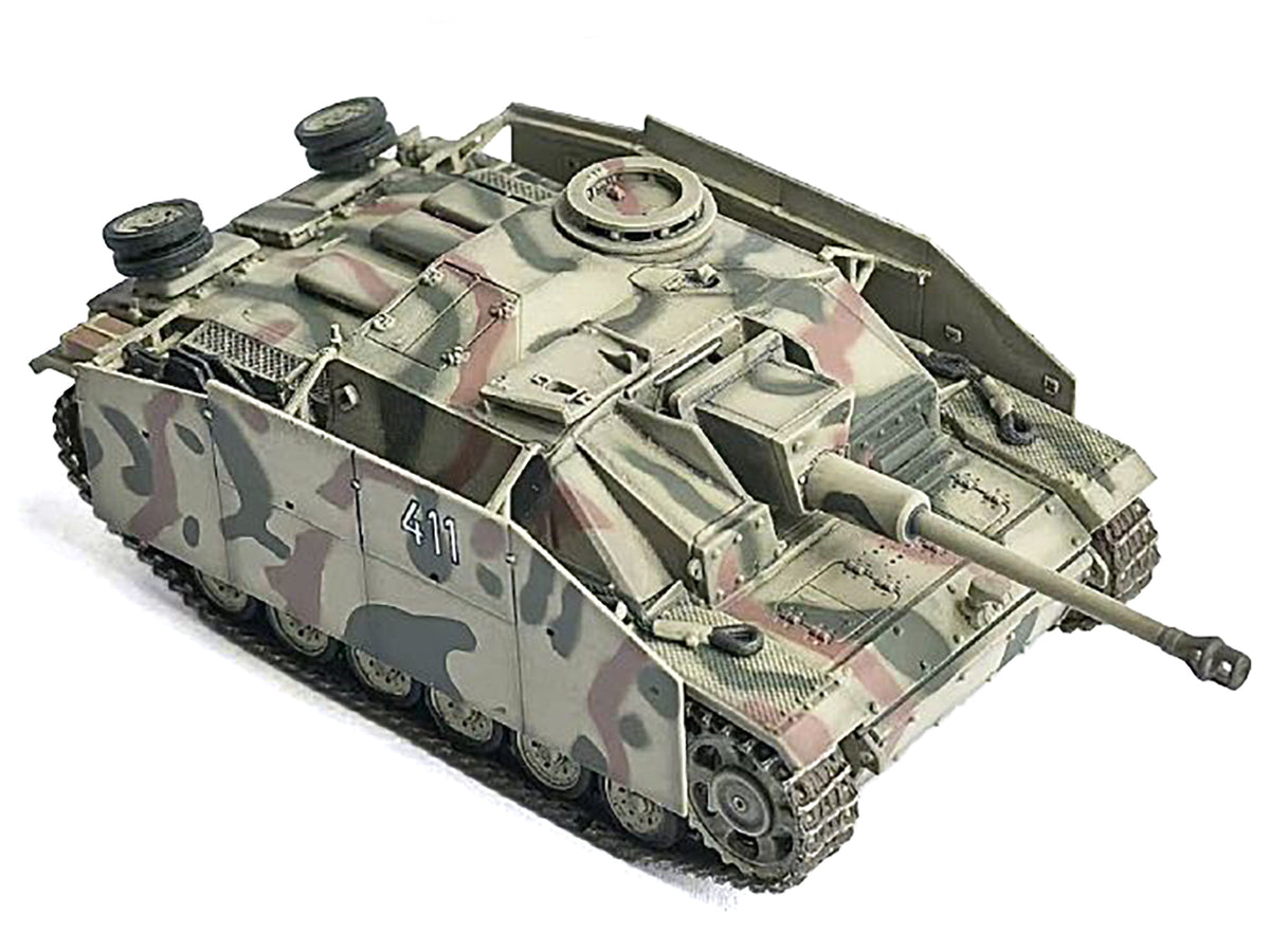 Germany StuG.III Ausf.G Early Production Tank with Schurzen #411 'Panzer Abteilung 115 Italy' (1943) 'NEO Dragon Armor' Series 1/72 Plastic Model by Dragon Models