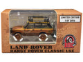 Land Rover Range Rover Classic LSE RHD (Right Hand Drive) 'Camel Trophy' Yellow (Dirty Mud Version) with Roof Rack Extra Wheels and Accessories Limited Edition to 2016 pieces Worldwide 1/64 Diecast Model Car by BM Creations