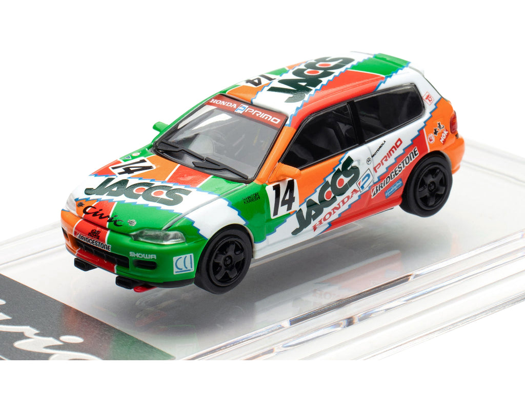 Honda Civic EG6 RHD (Right Hand Drive) #14 JACCS 'Japanese Touring Car Championship' (1993) 1/64 Diecast Model Car by BM Creations