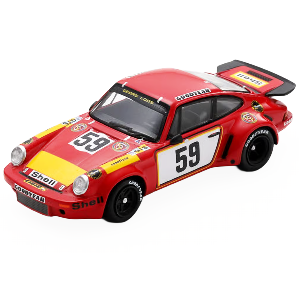 Porsche 911 Carrera RSR #59 Tim Schenken - Howden Ganley 'Gelo Racing Team' '24 Hours of Le Mans' (1975) 1/64 Model Car by Spark