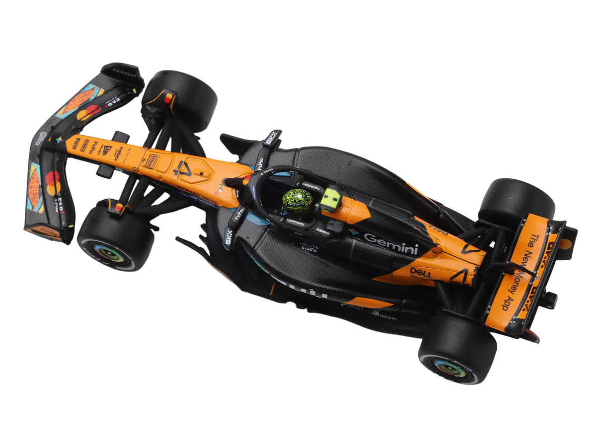McLaren MCL39 #4 Lando Norris 3rd Place Formula One F1 'Abu Dhabi GP GP' (2025) 'Drivers' World Champion 2025' with Pit Board 1/64 Model Car by Spark