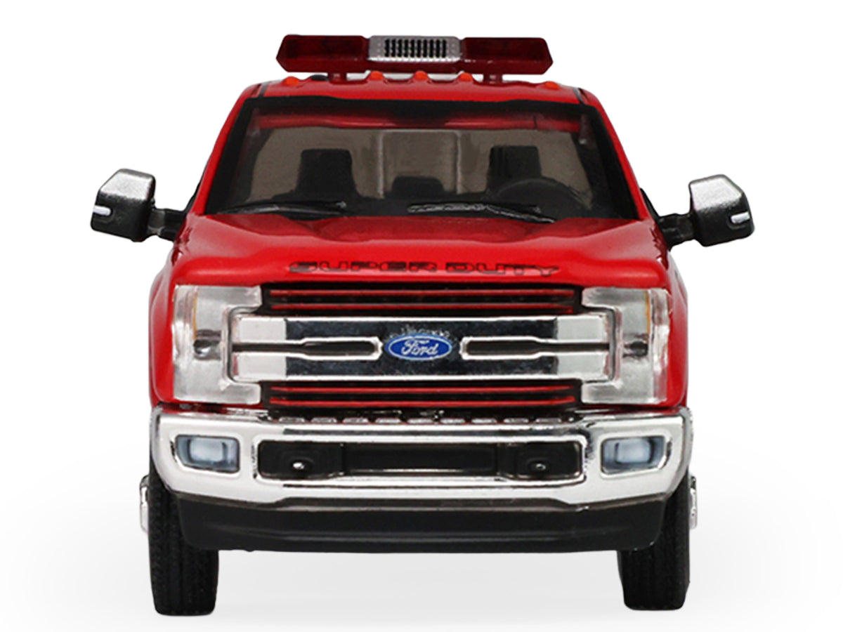 2018 Ford F-350 Pickup Truck 'Los Angeles Fire Department' Red with White Stripes 'Fire & Rescue' Series #5 1/64 Diecast Model Car by Greenlight