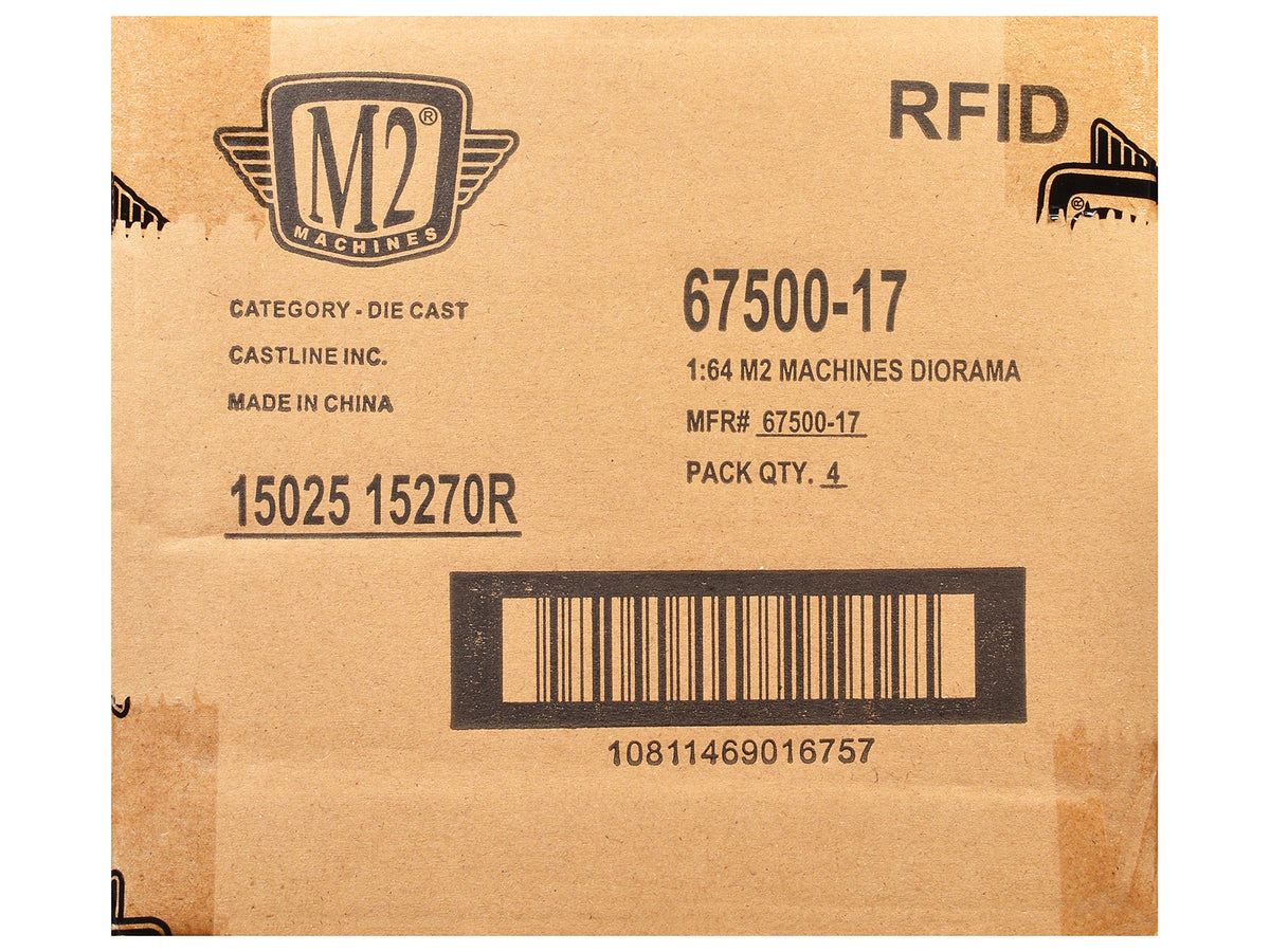 'Auto News' Release 17 Set of 4 Cars Limited Edition to 8500 pieces Worldwide 1/64 Diecast Model Cars by M2 Machines
