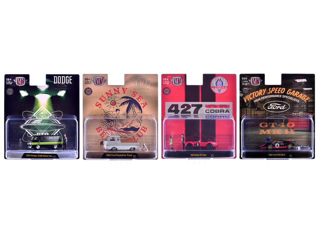 'Auto News' Release 17 Set of 4 Cars Limited Edition to 8500 pieces Worldwide 1/64 Diecast Model Cars by M2 Machines