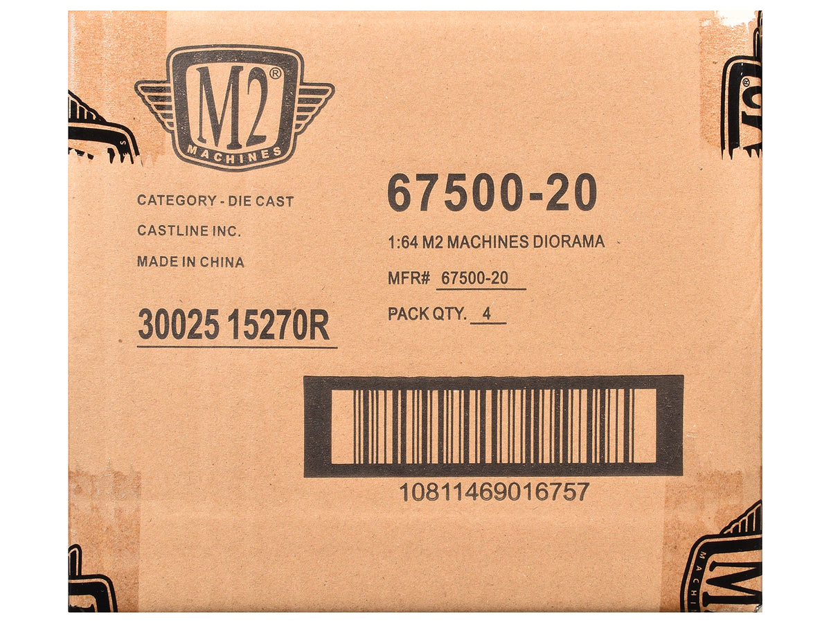 'Auto News' Release 20 Set of 4 Cars Limited Edition to 4500 pieces Worldwide 1/64 Diecast Model Cars by M2 Machines