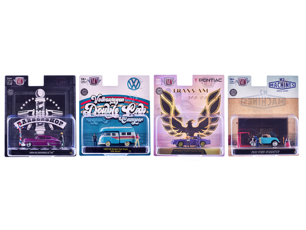 'Auto News' Release 22 Set of 4 Cars Limited Edition to 3600 pieces Worldwide 1/64 Diecast Models by M2 Machines