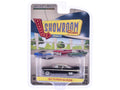 1957 Plymouth Belvedere Jet Black with Sand Dune White Top and Stripes 'Showroom Floor' Series 6 1/64 Diecast Model Car by Greenlight
