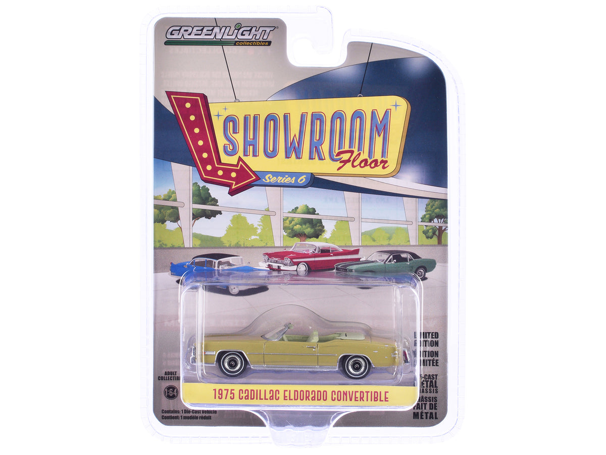 1975 Cadillac Eldorado Convertible Florentine Gold Firemist 'Showroom Floor' Series 6 1/64 Diecast Model Car by Greenlight