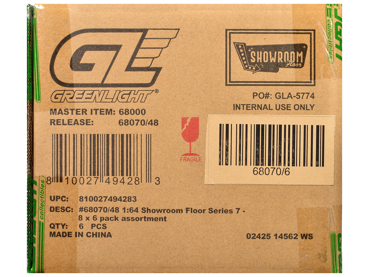 'Showroom Floor' Series 7 Set of 6 Cars 1/64 Diecast Model Cars by Greenlight