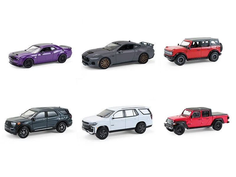 'Showroom Floor' Series 7 Set of 6 Cars 1/64 Diecast Model Cars by Greenlight