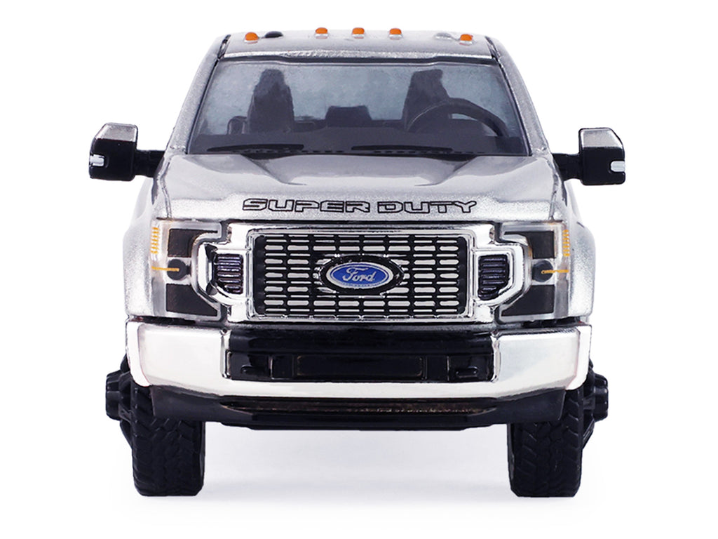 2022 Ford F-450 Super Duty Pickup Truck Iconic Silver Metallic 'Auto Mall' Series 8 1/64 Diecast Model Car by Greenlight