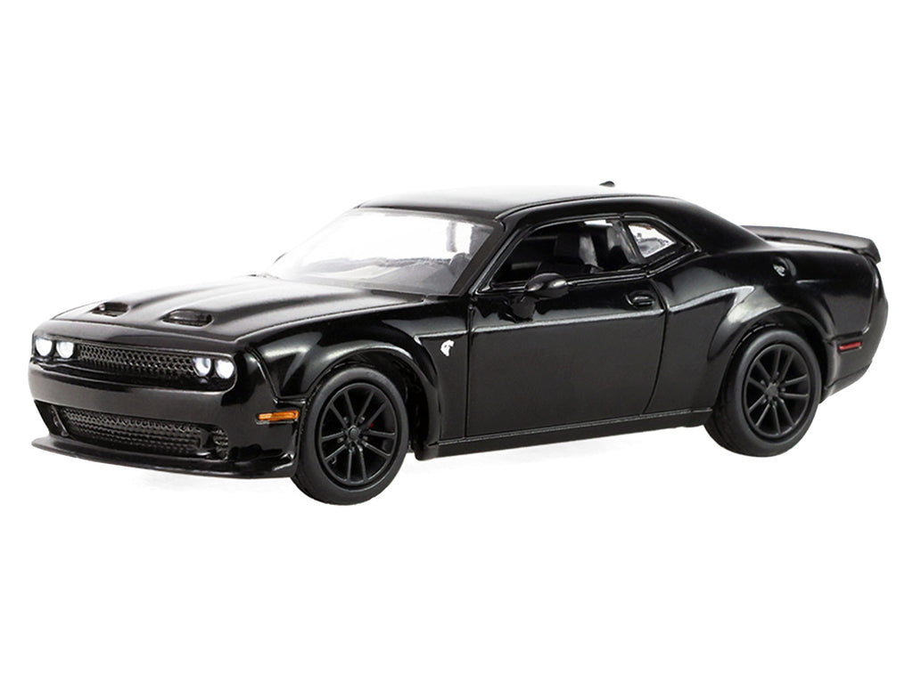 2023 Dodge Challenger SRT Hellcat Widebody Black 'Auto Mall' Series 8 1/64 Diecast Model Car by Greenlight