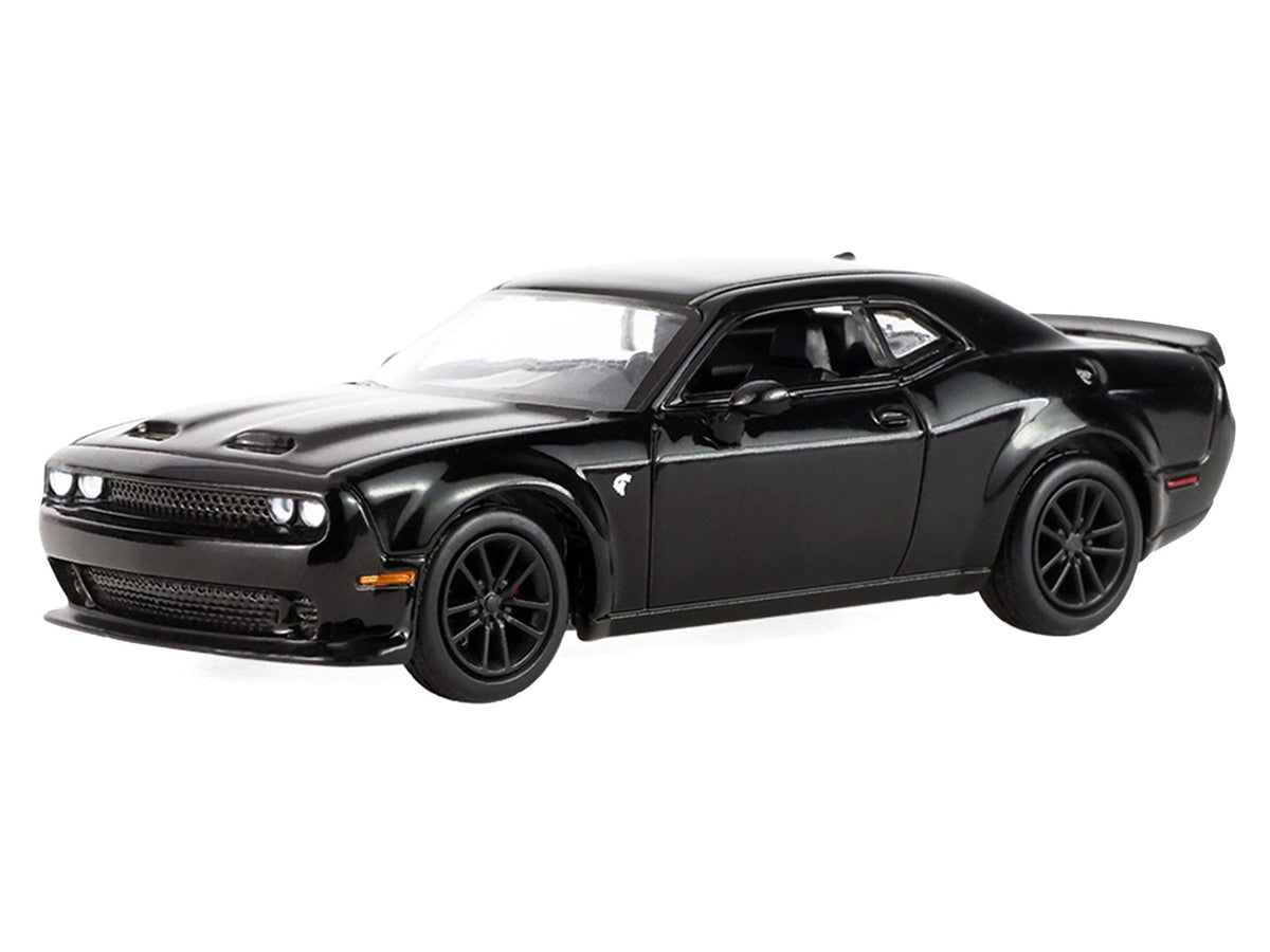 2023 Dodge Challenger SRT Hellcat Widebody Black 'Auto Mall' Series 8 1/64 Diecast Model Car by Greenlight