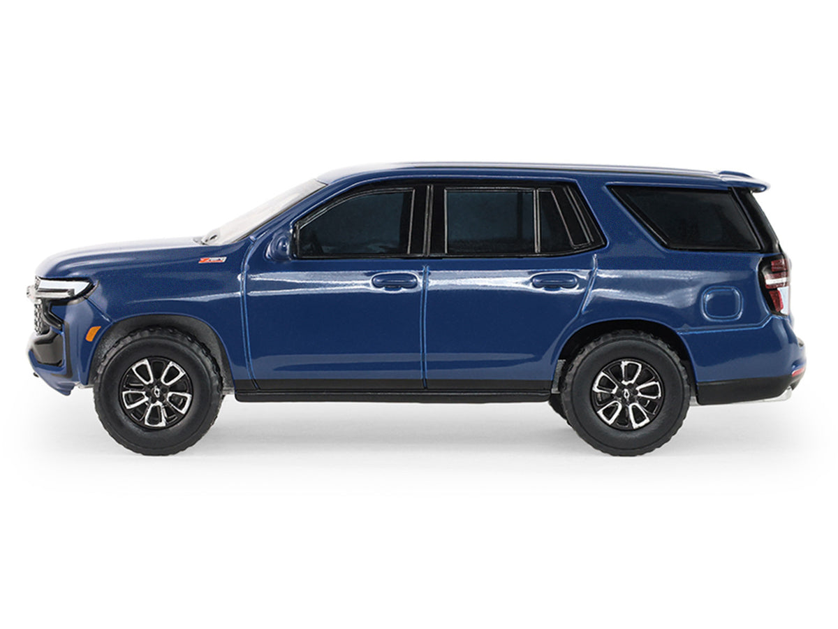2024 Chevrolet Tahoe Midnight Blue Metallic 'Auto Mall' Series 8 1/64 Diecast Model Car by Greenlight