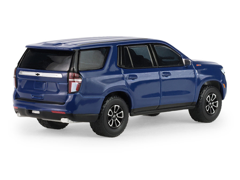 2024 Chevrolet Tahoe Midnight Blue Metallic 'Auto Mall' Series 8 1/64 Diecast Model Car by Greenlight