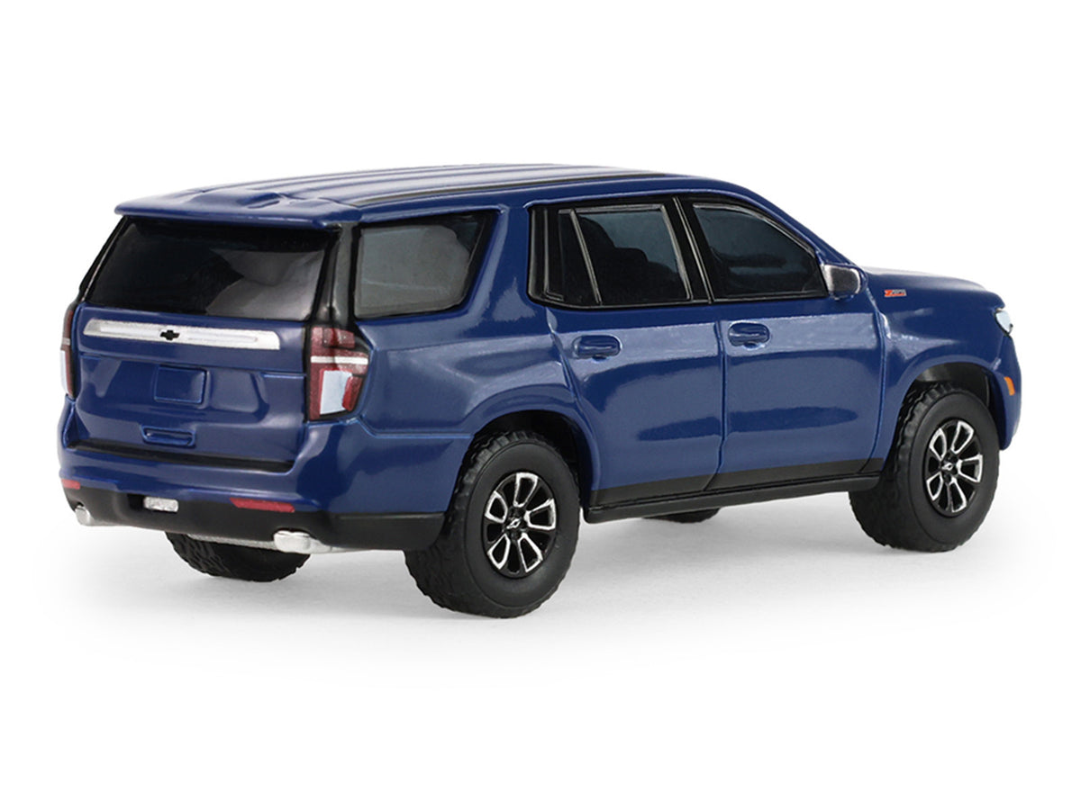 2024 Chevrolet Tahoe Midnight Blue Metallic 'Auto Mall' Series 8 1/64 Diecast Model Car by Greenlight