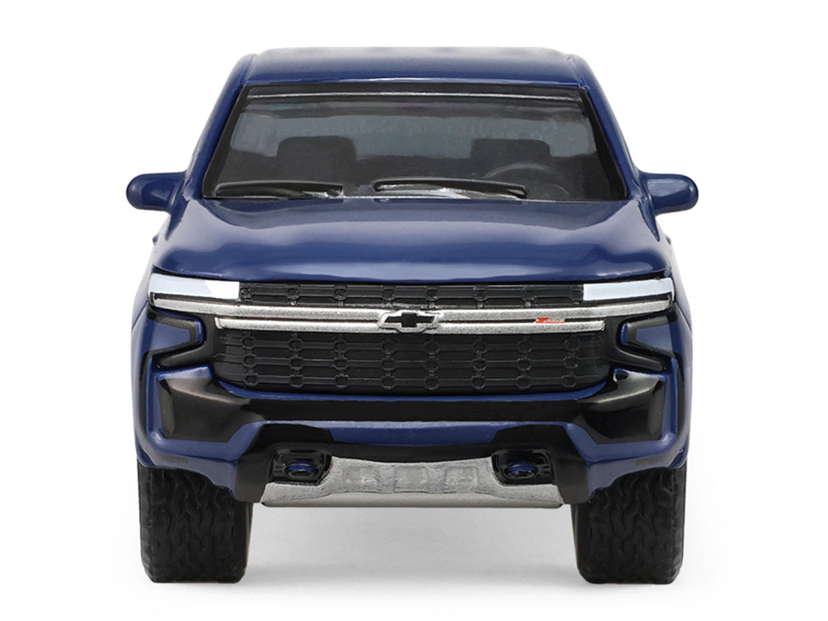 2024 Chevrolet Tahoe Midnight Blue Metallic 'Auto Mall' Series 8 1/64 Diecast Model Car by Greenlight