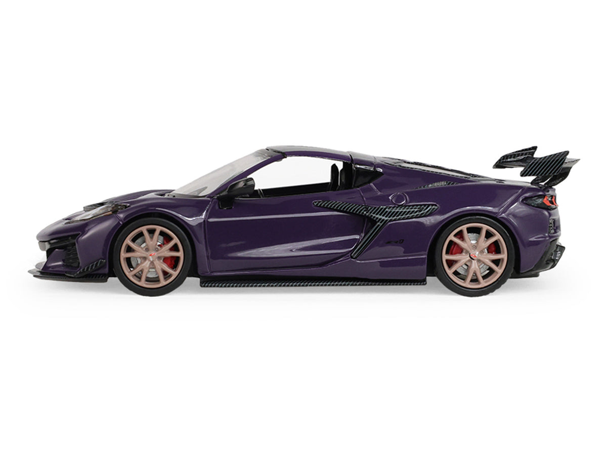 2025 Chevrolet Corvette ZR1 Hysteria Purple Metallic with Carbon Top 'Auto Mall' Series 8 1/64 Diecast Model Car by Greenlight