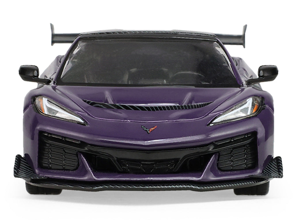 2025 Chevrolet Corvette ZR1 Hysteria Purple Metallic with Carbon Top 'Auto Mall' Series 8 1/64 Diecast Model Car by Greenlight