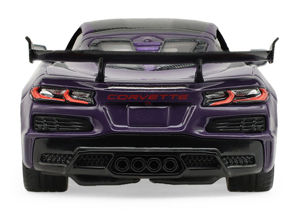 2025 Chevrolet Corvette ZR1 Hysteria Purple Metallic with Carbon Top 'Auto Mall' Series 8 1/64 Diecast Model Car by Greenlight