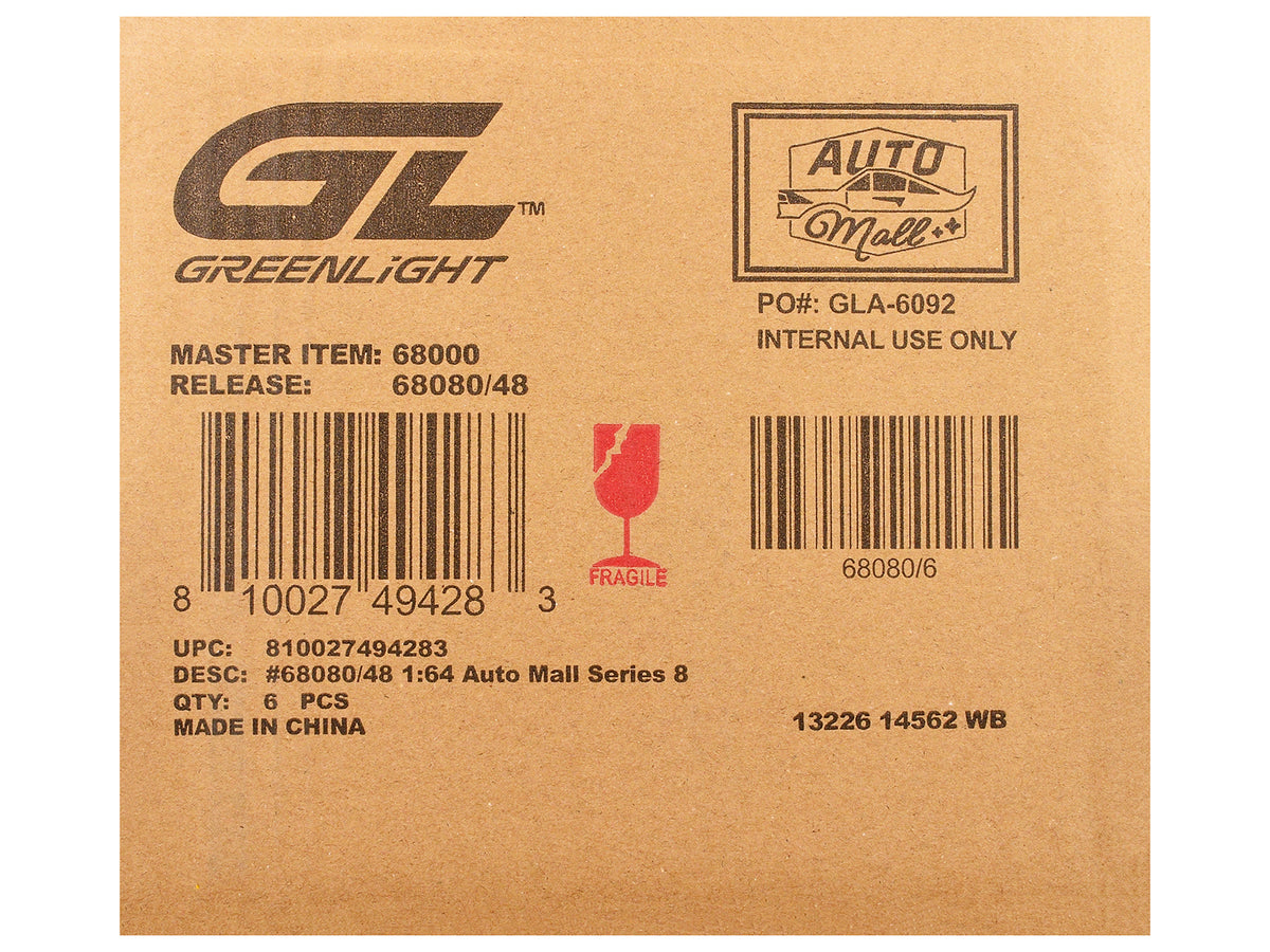 'Auto Mall' Series 8 Set of 6 pieces 1/64 Diecast Model Cars by Greenlight