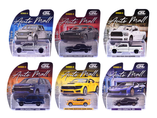 'Auto Mall' Series 8 Set of 6 pieces 1/64 Diecast Model Cars by Greenlight