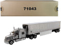International LoneStar Sleeper Cab Silver with 53' Reefer Refrigerated Chrome Plated Van Trailer 'Transport Series' 1/50 Diecast Model by Diecast Masters
