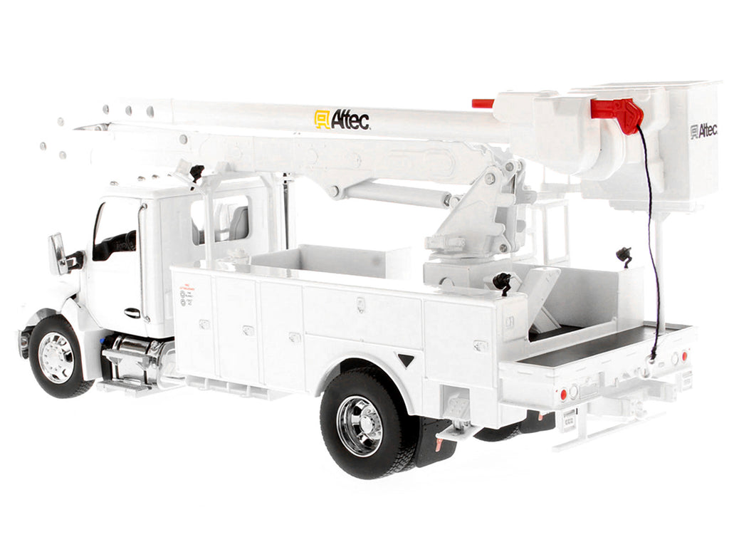 Kenworth T380 with Altec AA55 Aerial Service Truck White 'Transport Series' 1/32 Diecast Model by Diecast Masters