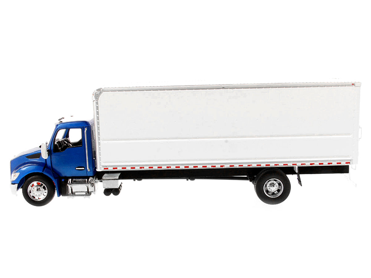 Kenworth T280 with Supreme Signature Van Truck Body Blue and White 'Transport Series' 1/32 Diecast Model by Diecast Masters