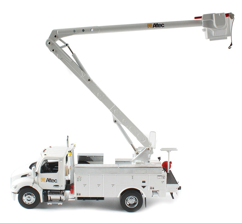 Peterbilt 536 Truck with Altec AA55 Aerial Service Body White 'Transport Series' 1/32 Diecast Model by Diecast Masters