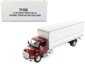 Peterbilt 536 Truck with Supreme Signature Van Body Red Metallic 'Transport Series' 1/32 Diecast Model by Diecast Masters