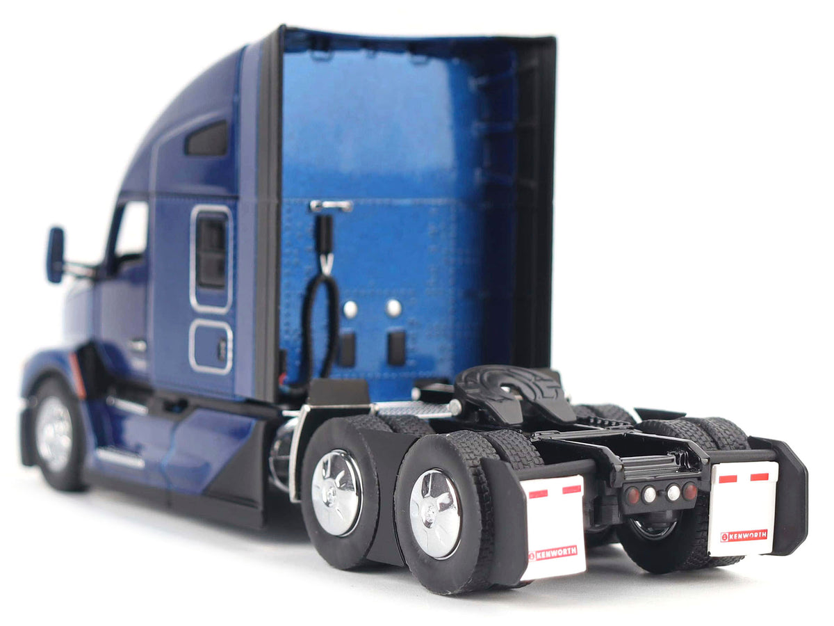 Kenworth T680 Truck Tractor Deep Cerulean Blue Metallic 'Transport Series' 1/50 Diecast Model by Diecast Masters