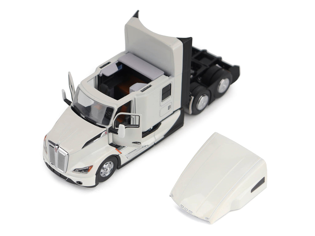 Kenworth T680 Truck Tractor Pearl White 'Transport Series' 1/50 Diecast Model by Diecast Masters