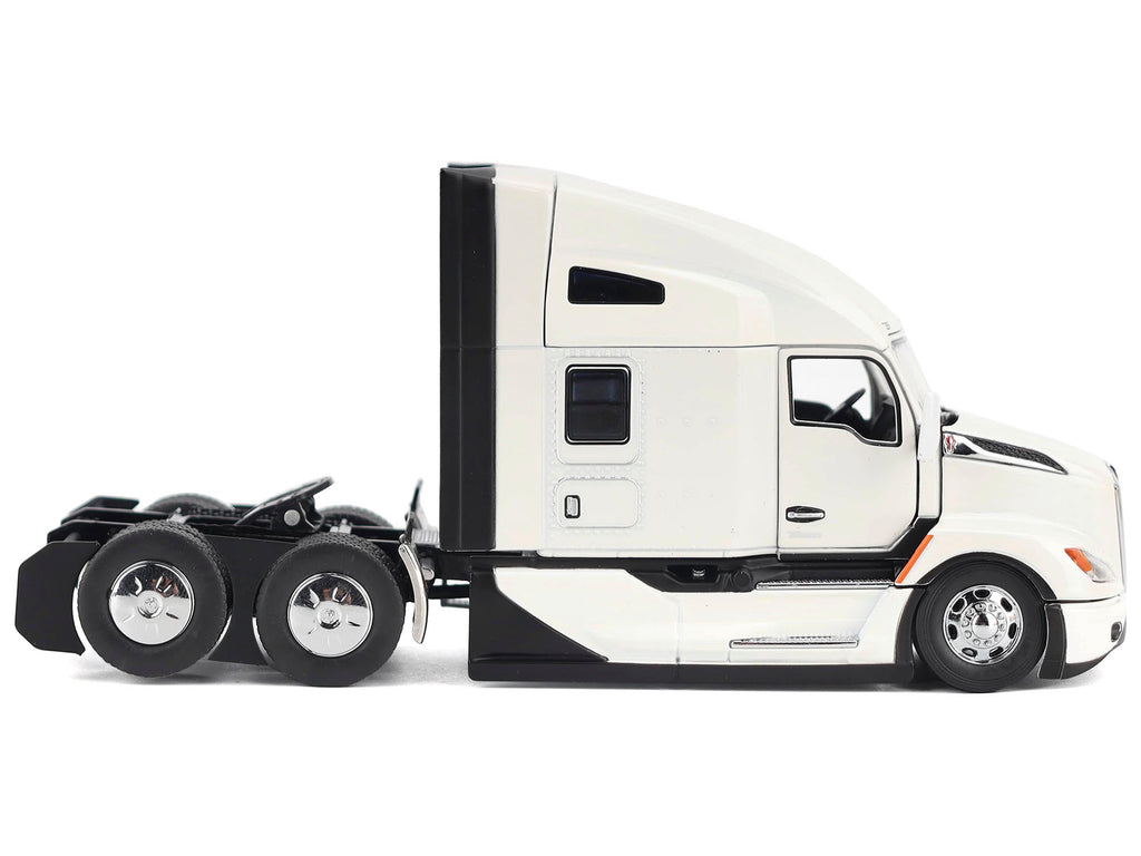 Kenworth T680 Truck Tractor Pearl White 'Transport Series' 1/50 Diecast Model by Diecast Masters