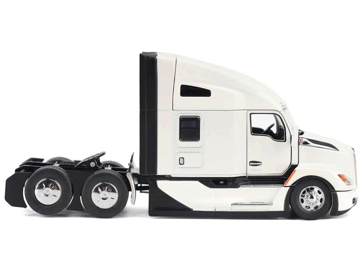 Kenworth T680 Truck Tractor Pearl White 'Transport Series' 1/50 Diecast Model by Diecast Masters