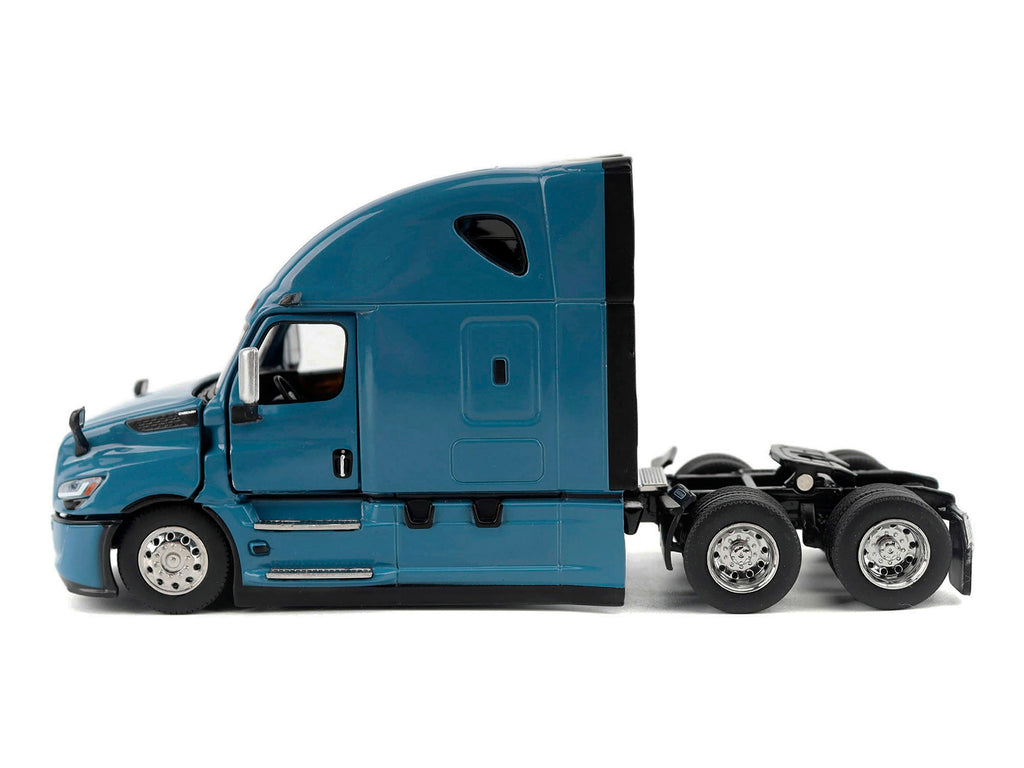2025 Freightliner Cascadia Gen-5 Sleeper Cab Truck Tractor Signature Blue 'Transport Series' 1/64 Diecast Model by Diecast Masters