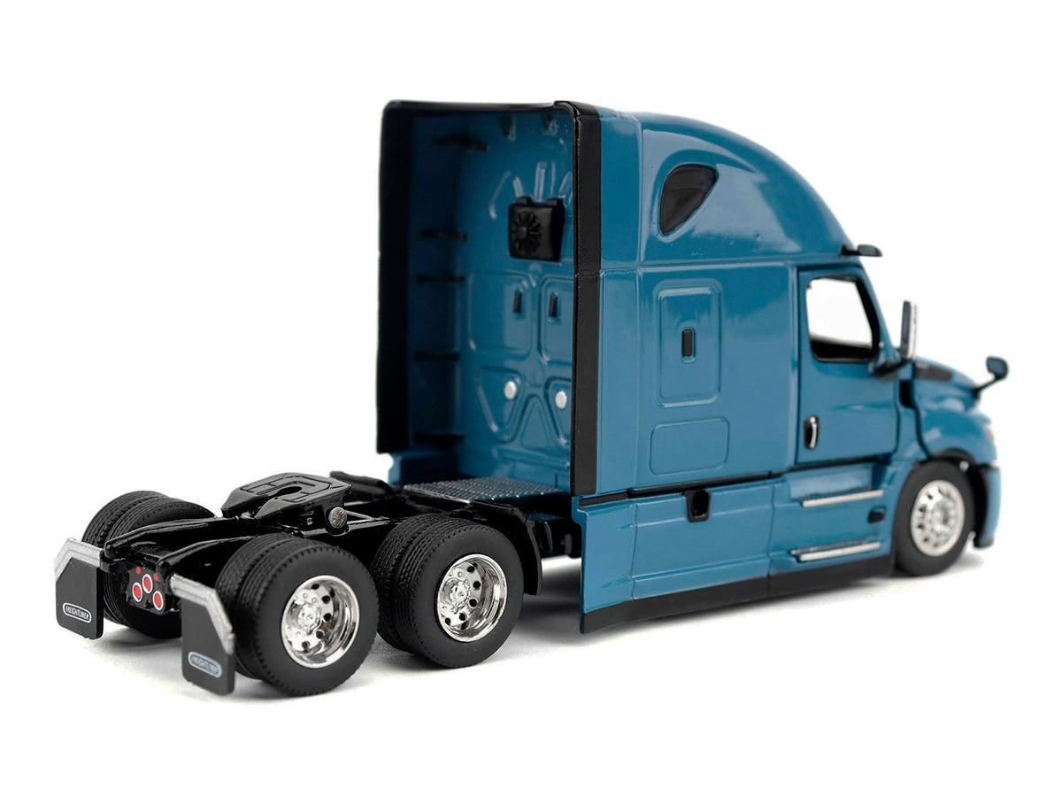 2025 Freightliner Cascadia Gen-5 Sleeper Cab Truck Tractor Signature Blue 'Transport Series' 1/64 Diecast Model by Diecast Masters