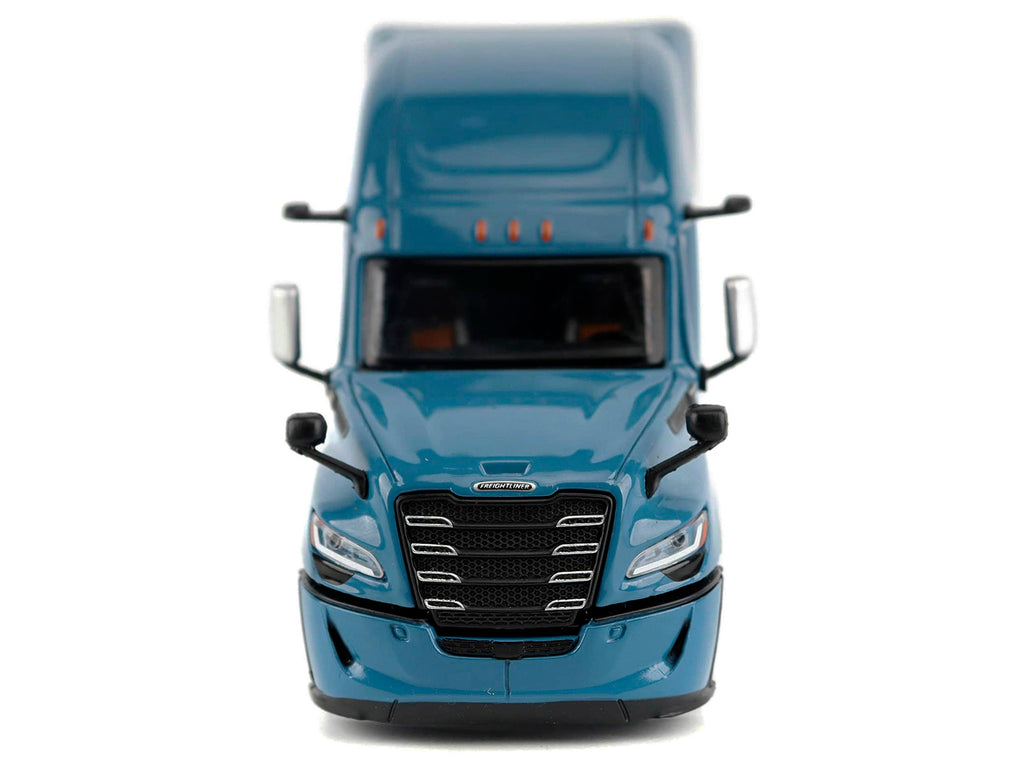 2025 Freightliner Cascadia Gen-5 Sleeper Cab Truck Tractor Signature Blue 'Transport Series' 1/64 Diecast Model by Diecast Masters
