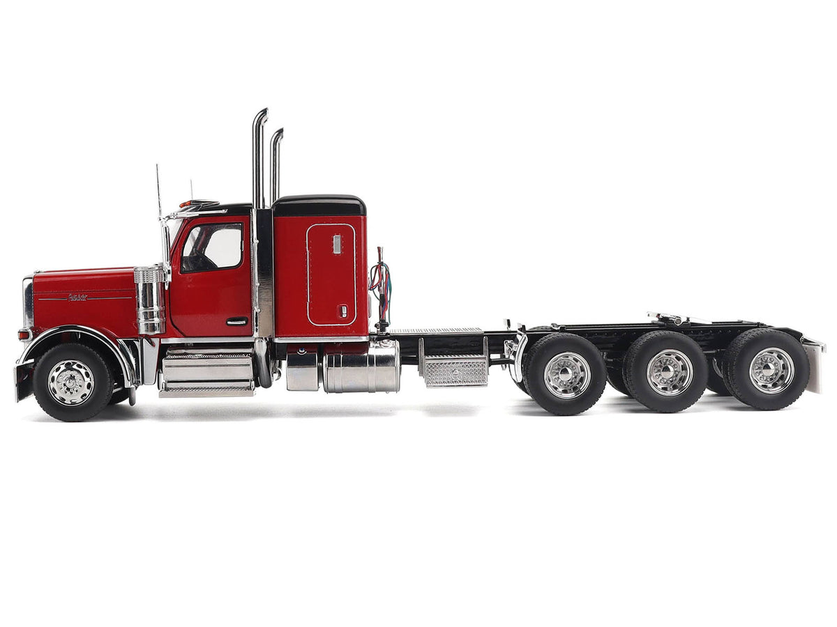 Peterbilt 589 Tridem-Axle Legendary Package Truck Tractor with 58' Sleeper Legendary Red 'Transport Series' 1/32 Diecast Model by Diecast Masters